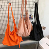 Lazy Wind Canvas Bag Japanese Retro Minimalist Shoulder Messenger Handbag