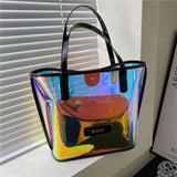 PVC Laser Shoulder Bag for Women