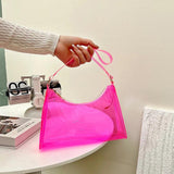 Clear PVC Shoulder Bag for Women, Summer Handbag