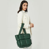 Quilted Women Shoulder Bags Large Tote Padded Handbags