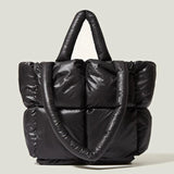 Quilted Women Shoulder Bags Large Tote Padded Handbags