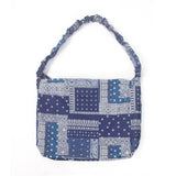 Women Shoulder Bag Casual Crossbody Bag Cotton Fabric Print Handbag