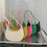 Women's Half-moon Underarm Bag Casual Shoulder Handbag