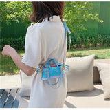 Stone Pattern Solid Personalized Ins Net Red Handheld Crossbody Small Square Bag