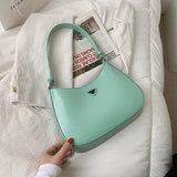 Solid Women's Underarm Bag Small Tote Pack