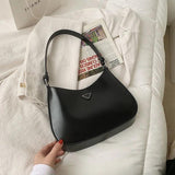 Solid Women's Underarm Bag Small Tote Pack