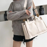 Women Canvas Shoulder Bag Casual Crossbody