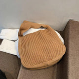 Women's Knit Tote Bag Large Capacity Handbag