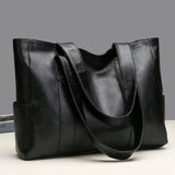 Soft Leather Women's Handbags Lady Purses Large Capacity Shoulder Tote Bag