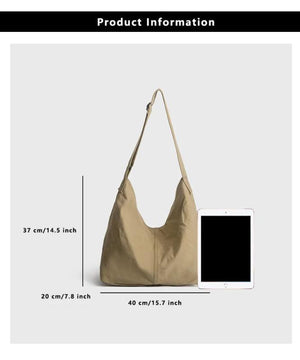 Canvas Crossbody Bag for College Students