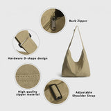 Canvas Crossbody Bag for College Students