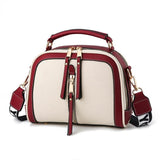 Women PU Leather Handbag Crossbody Bag Chains Square Bag Lady Purse