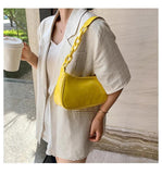 Leather Women Handbags with Chains Shoulder Bags