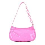 Leather Women Handbags with Chains Shoulder Bags