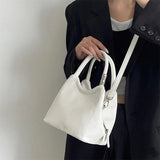 High Bucket Handbag For Women Casual Solid Shoulder Messenger Bags Female
