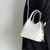 High Bucket Handbag For Women Casual Solid Shoulder Messenger Bags Female