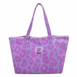 Leopard Women Handbags Large Capacity Totes Bags Canvas Top Handle Bag