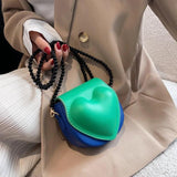 Heart Shape Shoulder Bag Mini Leather Crossbody
