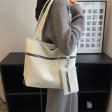 Corduroy Shopper Bag Autumn Winter Canvas Tote B535
