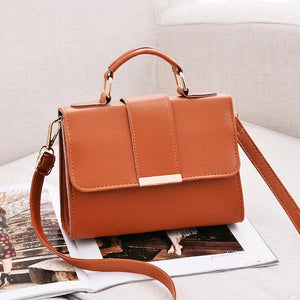 Lady PU Leather Bag Handbags Shopping Shoulder Small Flap Crossbody Bags