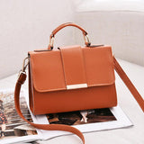 Lady PU Leather Bag Handbags Shopping Shoulder Small Flap Crossbody Bags