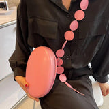 Women Crossbody Bag Summer Small Shoulder Handbag Solid Leather Chest Pack
