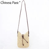 Woven Shoulder Bags Straw Summer Women Crossbody Beach Travel Handbag