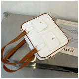 High-capacity Women's Shoulder Bag PU Leather Briefcase