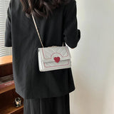 Women's PU Leather Shoulder Bag with Chain - Messenger Bag Wallets