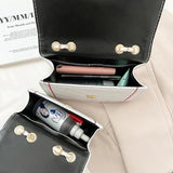 Women's PU Leather Shoulder Bag with Chain - Messenger Bag Wallets
