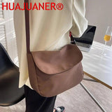 Solid Women Crossbody Bag Ladies Shoulder Bag Waterproof Nylon Women'S Handbags