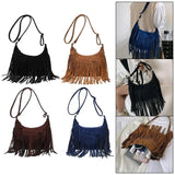 Fringe Tassel Satchel Handbag Adjustable Strap