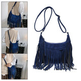 Fringe Tassel Satchel Handbag Adjustable Strap