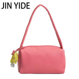 Women's Small Messenger Bag Steamed Roll Handbag PU Leather Lady Tote