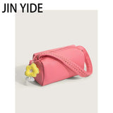 Women's Small Messenger Bag Steamed Roll Handbag PU Leather Lady Tote