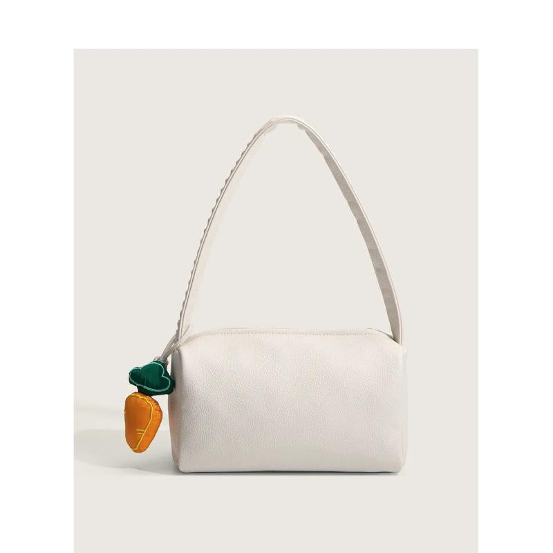 Women's Small Messenger Bag Steamed Roll Handbag PU Leather Lady Tote