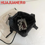 Canvas Shopper Shoulder Bag Soft Cotton Female Totes Bag