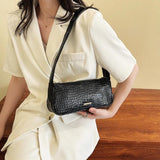 Crocodile Pattern Small PU Leather Shoulder Side Bags Women Hit Summer Handbags