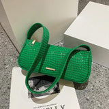 Crocodile Pattern Small PU Leather Shoulder Side Bags Women Hit Summer Handbags