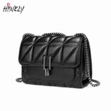 Leather Chain Crossbody Bags for Women Shoulder Bags Messenger