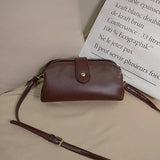 Retro Mini Crossbody Bag Multi-pocket Leather Handbag