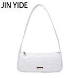 Crocodile Pattern Small PU Leather Shoulder Side Bags for Women