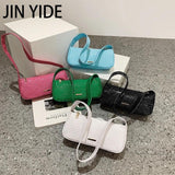 Crocodile Pattern Small PU Leather Shoulder Side Bags for Women