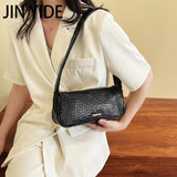 Crocodile Pattern Small PU Leather Shoulder Side Bags for Women