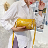 Crocodile Pattern Women's Soft Leather Shoulder Bag