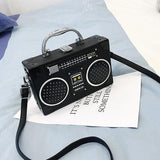 Sequin Radio Rock Style Crossbody Bag Female Shoulder Bag