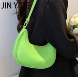 Green PU Leather Shoulder Bags Women's Handbags