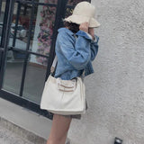 Canvas Casual Tote Women's Shoulder Bag Travel Crossbody Handbags