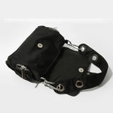 Vintage Nylon Axillary Small Shoulder Bag Ladies Handbag