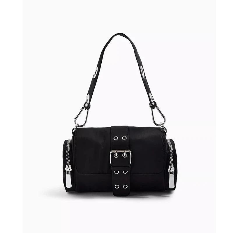 Vintage Nylon Axillary Small Shoulder Bag Ladies Handbag